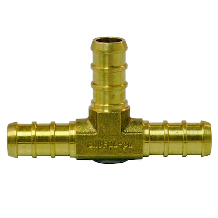 Apollo 3/8 in. Brass PEX Barb Tee APXT38